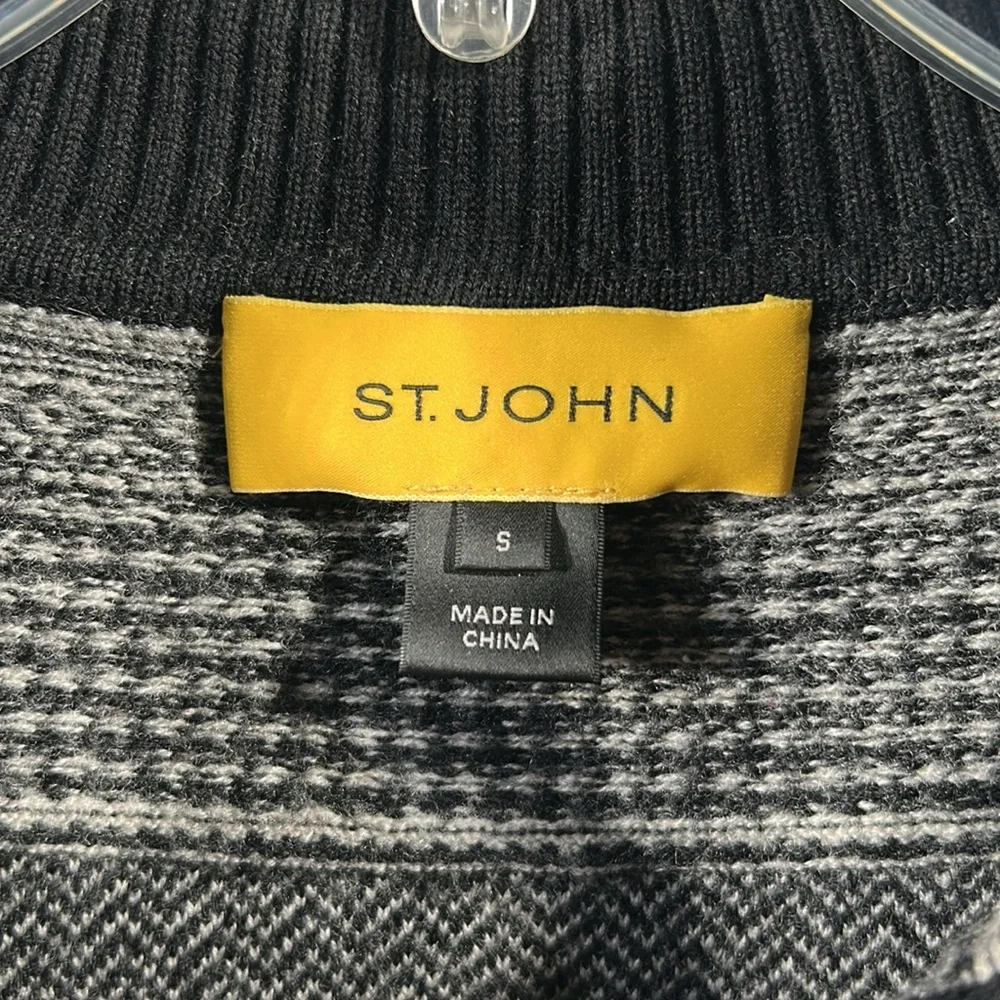 St. John Wool Full Zip Cardigan